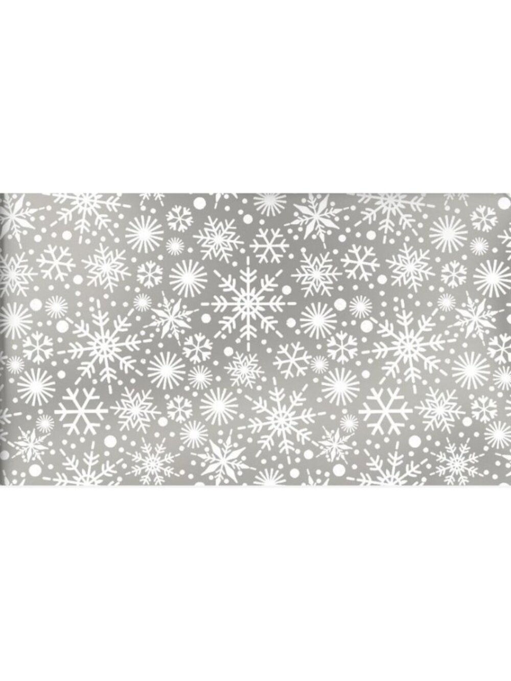 Hallmark Christmas Wrapping Paper Snowflakes Metallic Silver 54 sq ft Roll
